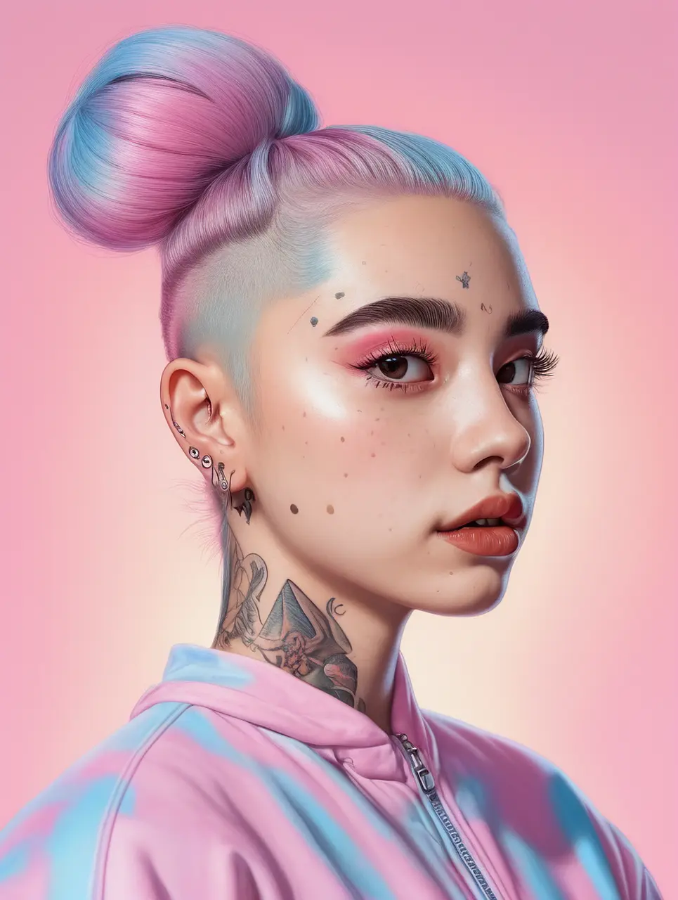 Goofy ahh haircut face profile pic