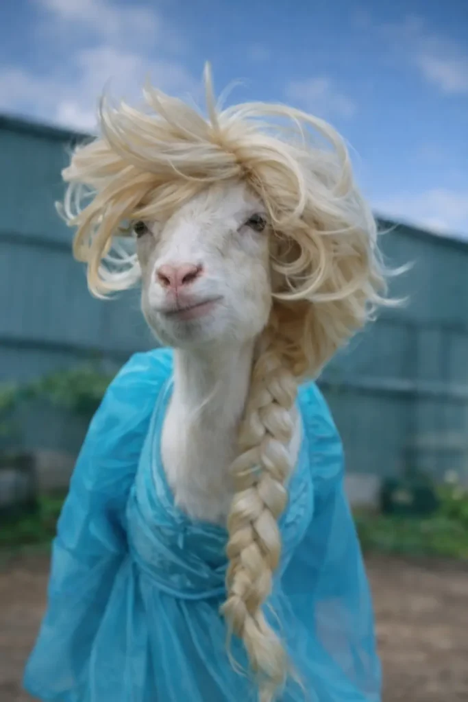 Cute character showing a goofy ahh haircut vibe
